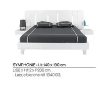 Symphonie Lit 140 x 190 cm offre sur Gautier