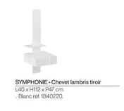 Symphonie Chevet Lambris Tiroir  offre sur Gautier