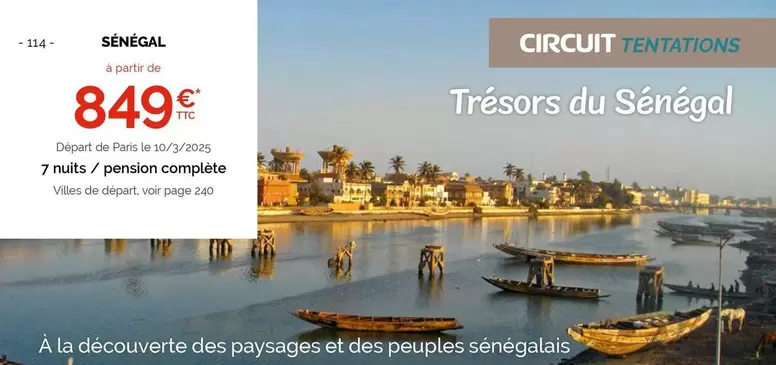 Trésors Du Sénégal offre à 849€ sur Fram