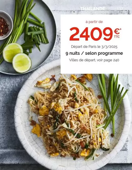 Thailande  offre à 2409€ sur Fram