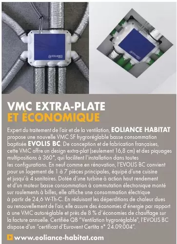 Vmc Extra-Plate Et Economique offre sur Gedimat