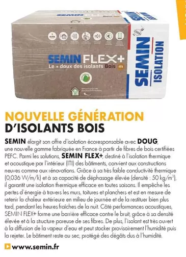 Nouvelle Génération D'Isolants Bois  offre sur Gedimat