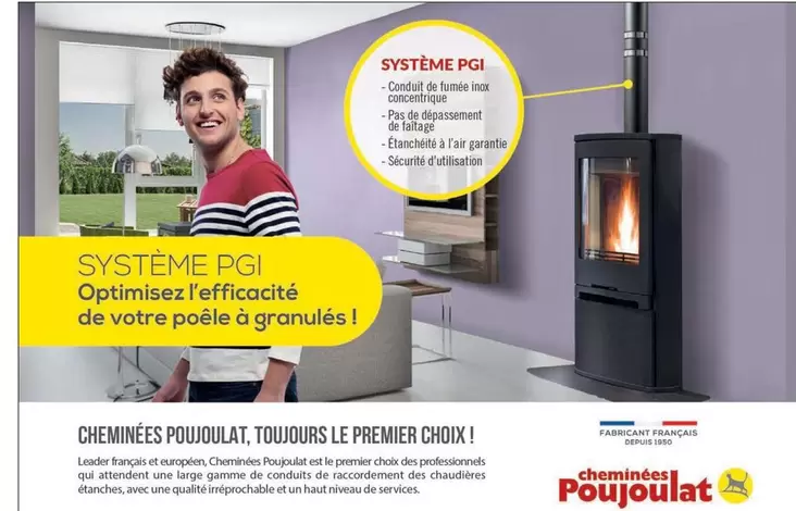 System Pegi Conduit De Fumée Inox Concentrique offre sur Gedimat