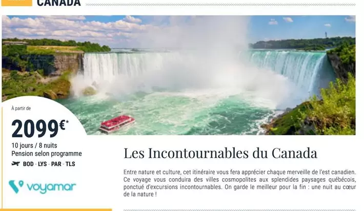 Les Incontournables Du Canada offre à 2099€ sur Prêt à partir