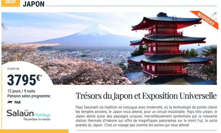 Trésors Du Japon Et Exposition Universelle offre à 3795€ sur Prêt à partir