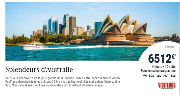 Splenders D'Australie offre à 6512€ sur Prêt à partir