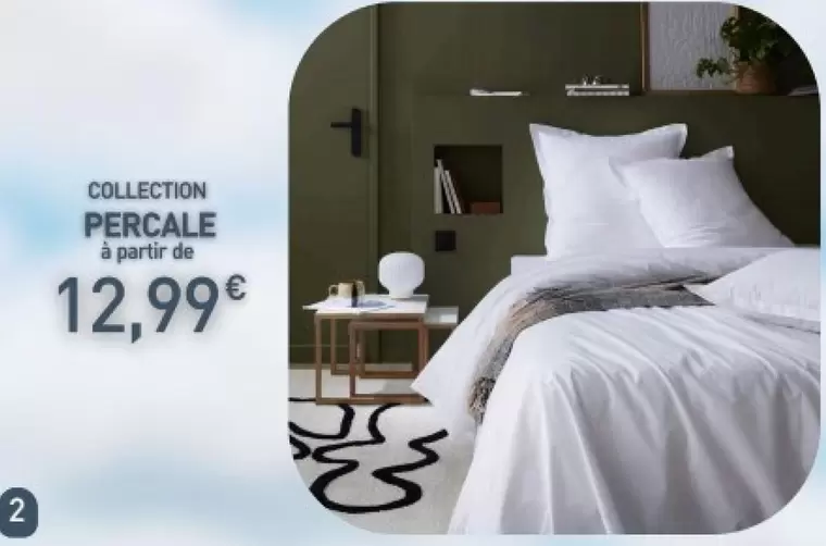 Collection Percale offre à 12,99€ sur Habitat