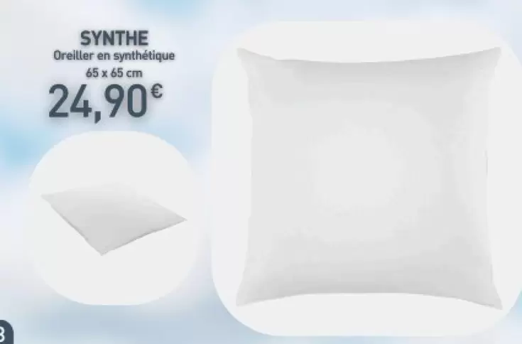 Synthe Oreiller En Synthétique offre à 24,9€ sur Habitat