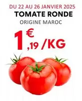 Tomate Ronde offre à 1,19€ sur Hmarket