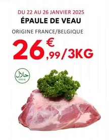 Épaule De Veau offre à 26,99€ sur Hmarket