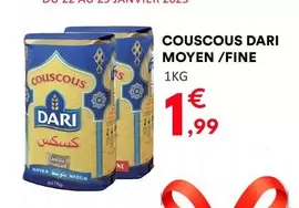 Dari - Couscous Moyen/Fine offre à 1,99€ sur Hmarket