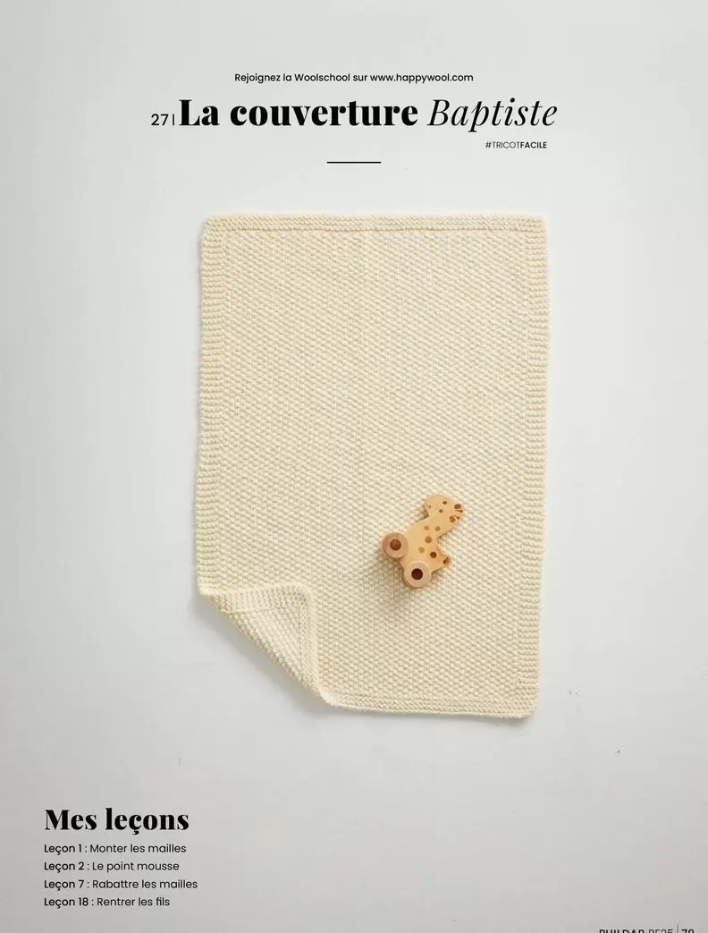 Phildar - La Couverture Baptiste offre sur Phildar