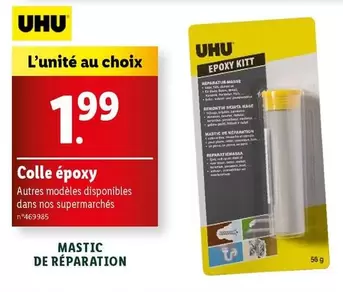 Uhu - Collé Epoxy offre à 1,99€ sur Lidl