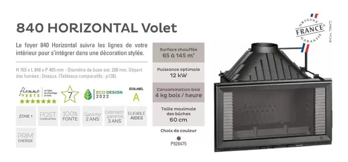 Invicta - 840 Horizontal Volet offre sur Invicta