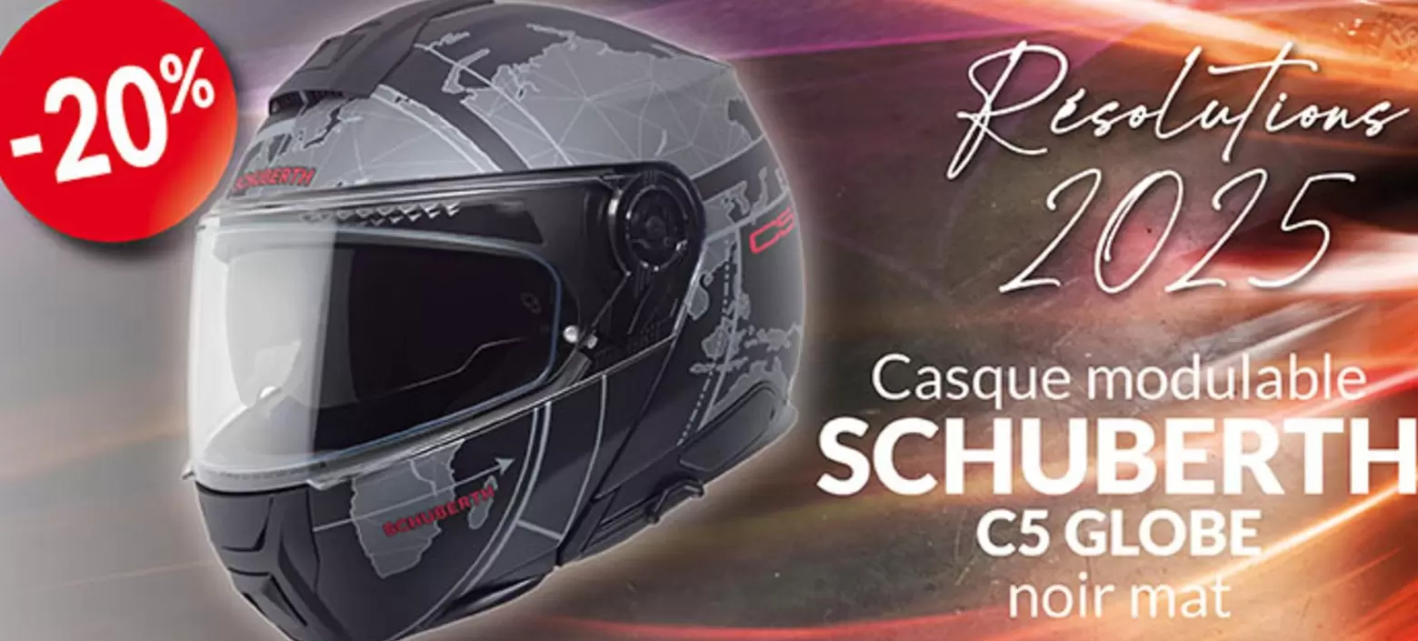 Schuberth - Casque Modulable C5 Globe offre sur Cardy