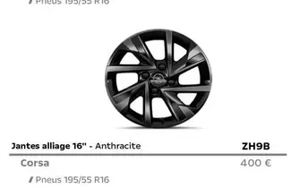 Anthracite offre à 400€ sur Opel