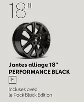 Jantes Alliage 18" Performace Black offre sur SEAT