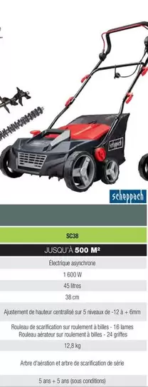 Scheppach - SC38 offre sur Point Vert
