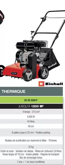 Einhell - GC SC 4240 P offre sur Point Vert