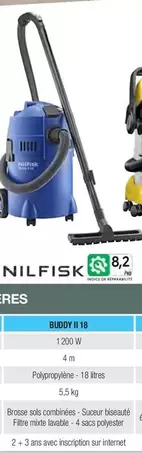 Nilfisk - Buddy Ii 18 offre sur Point Vert