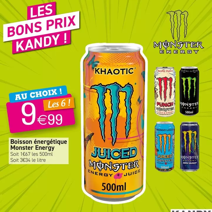 Monster - Boisson Énergétique Energy offre à 9,99€ sur KANDY