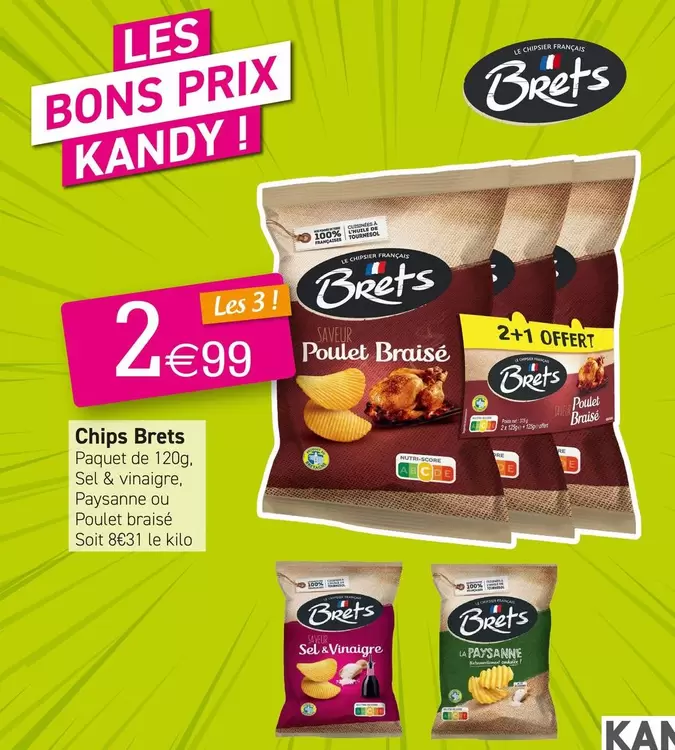 Brets - Chips offre à 2,99€ sur KANDY