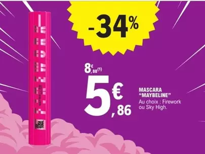 Mascara offre à 5,86€ sur E.Leclerc