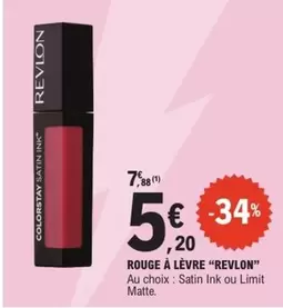 Revlon - Rouge À Lèvre offre à 5,2€ sur E.Leclerc