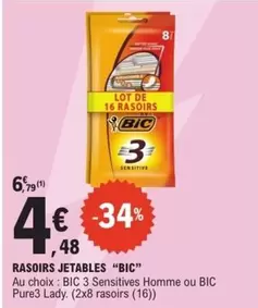 BIC - Rasoirs Jetables offre à 4,48€ sur E.Leclerc