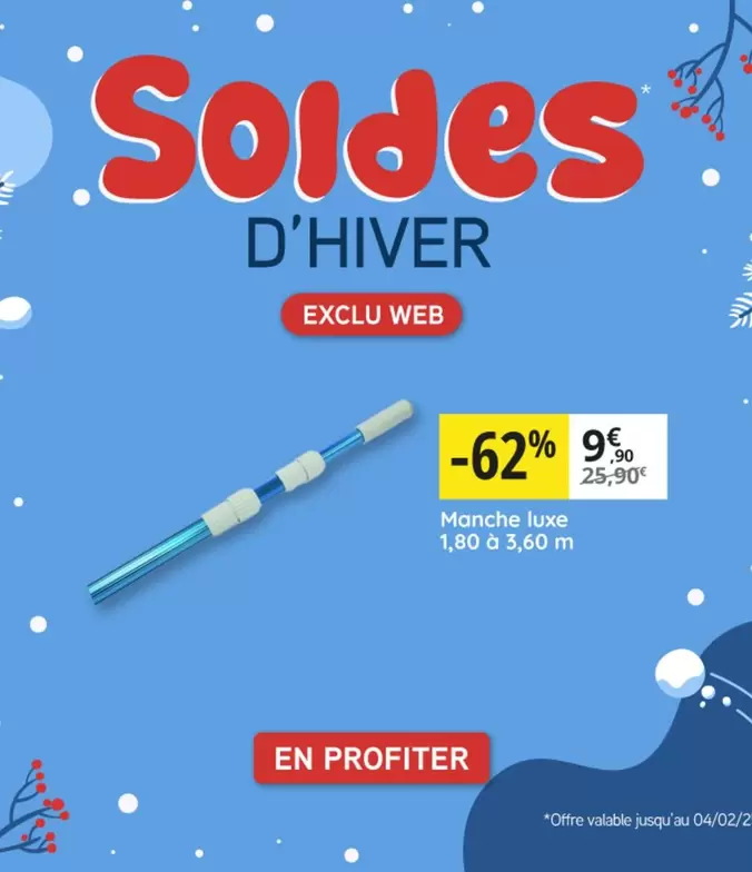 Manche Luxe offre à 9,9€ sur Irrijardin