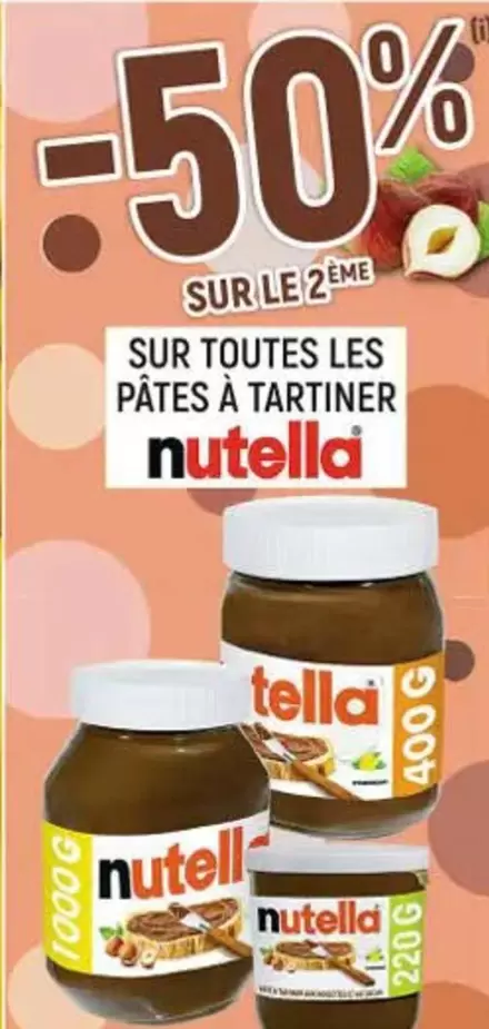 Ferrero - Sur Toutes Les Pâtes À Tartiner offre sur Vival