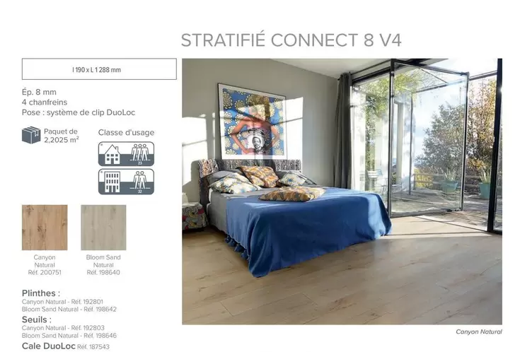 Stratifié Connect 12 V4 offre sur Quéguiner