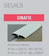 Seuils Dinafix Aluminium Naturel offre sur Quéguiner