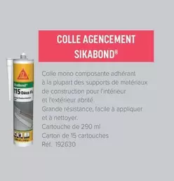 Colle Agencement Sikabond offre sur Quéguiner