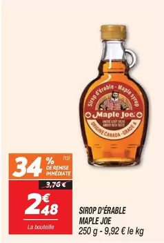 Maple Joe - Sirop D'érable offre à 2,48€ sur Netto