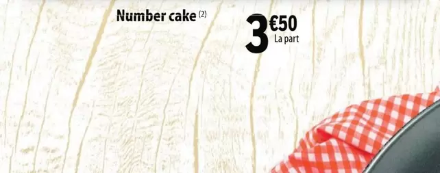 Number Cake offre à 3,5€ sur E.Leclerc