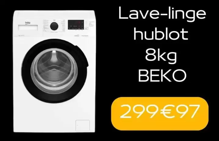 Beko - Lave-Linge Hublot 8kg  offre à 299,97€ sur Electro Dépôt