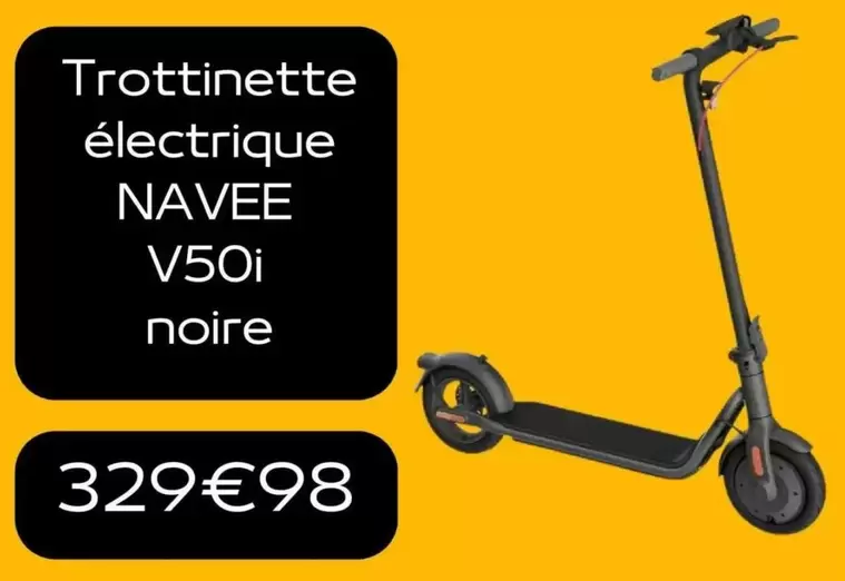 Navee - Trottinette Électrique V50i Noire offre à 329,98€ sur Electro Dépôt