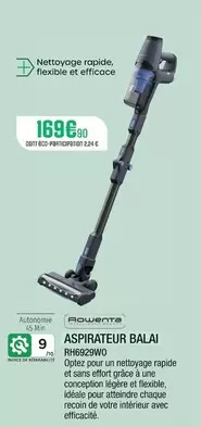 Rowenta - Aspirateur Balai RH6929WO offre à 169,9€ sur Extra