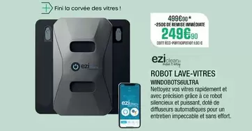 Eziclean - Robot Lave-Vitres WINDOBOTS6ULTRA offre à 249,9€ sur Extra