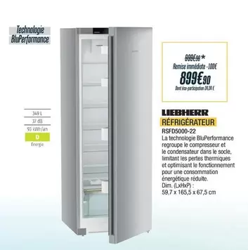 Liebherr - Réfrigérateur RSFD5000-22 offre à 899,9€ sur Proxi Confort