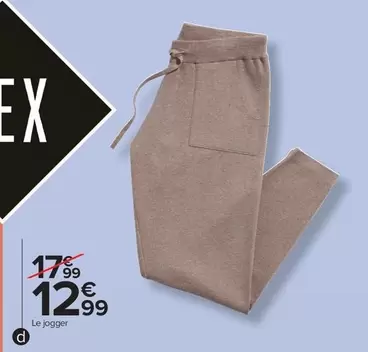 Le Jogger offre à 12,99€ sur Carrefour Market