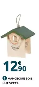 Mangeoire Bois Hut Vert offre à 12,9€ sur Mr Bricolage