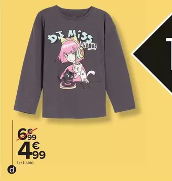 Le T-shirt offre à 4,99€ sur Carrefour Drive