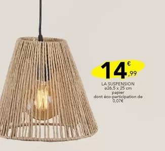 La Suspension 26 X 25 Cm Papier offre à 14,99€ sur Stokomani