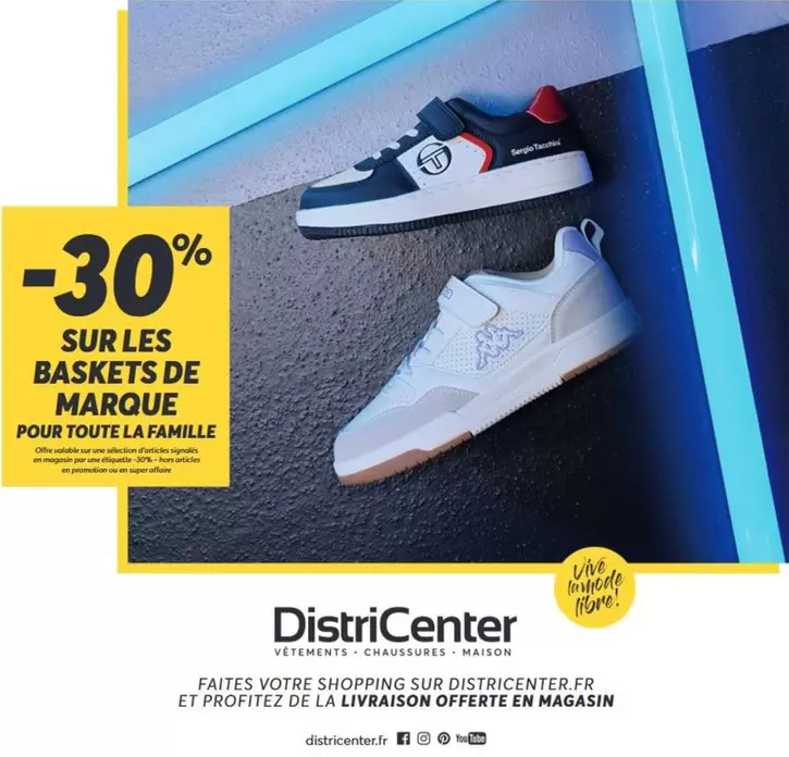 Sur Les Baskets De Marque Pour Toute La Famille offre sur DistriCenter