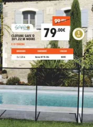 Cloture Safe O offre à 79€ sur Cash Piscines