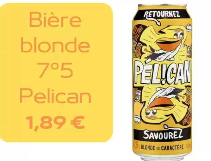 Pelican - Bière Blonde 7°5  offre à 1,89€ sur franprix