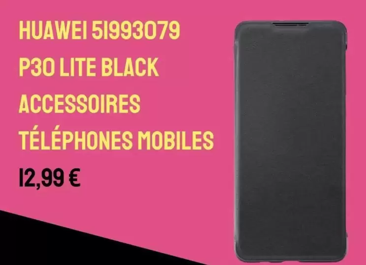 Huawei - 51993079 P30 Lite Black Accessoires Téléphones Mobiles  offre à 12,99€ sur Cash Converters