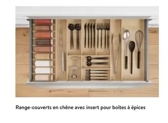 Range Couverts En  Avec Insert Pour Boîtes À Épices offre sur Atlas